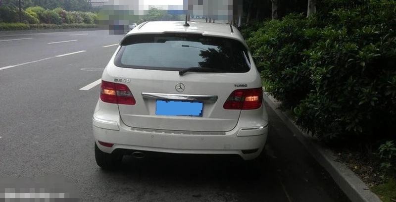 Для Mercedes Benz B-Class B200 2009 2010 2011 антенна на заднюю часть крыши, надрезаемая подкладка, abs Материал грунтовка Цвет для хвостовой части автомобиля декоративное крыло