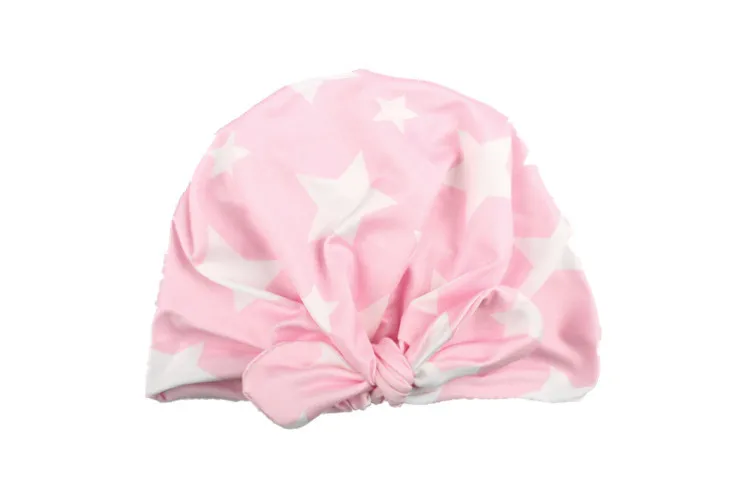 Star Print Baby Hats Western Style Rabbit Ear Beanie Caps Soft Milk Fiber Girls Boys Newborn Toddler Children Hat Spring Autumn | Детская