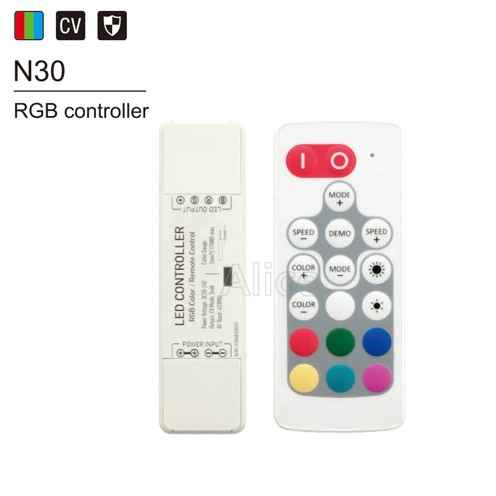 Новый DC5 24V Одноцветный/CCT/RGB/RGBW беспроводной Радиочастотный пульт дистанционного