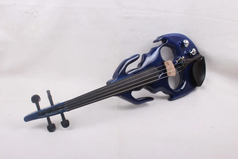 Одна 4/4 электрическая скрипка новая форма много цветов твердая древесина черный