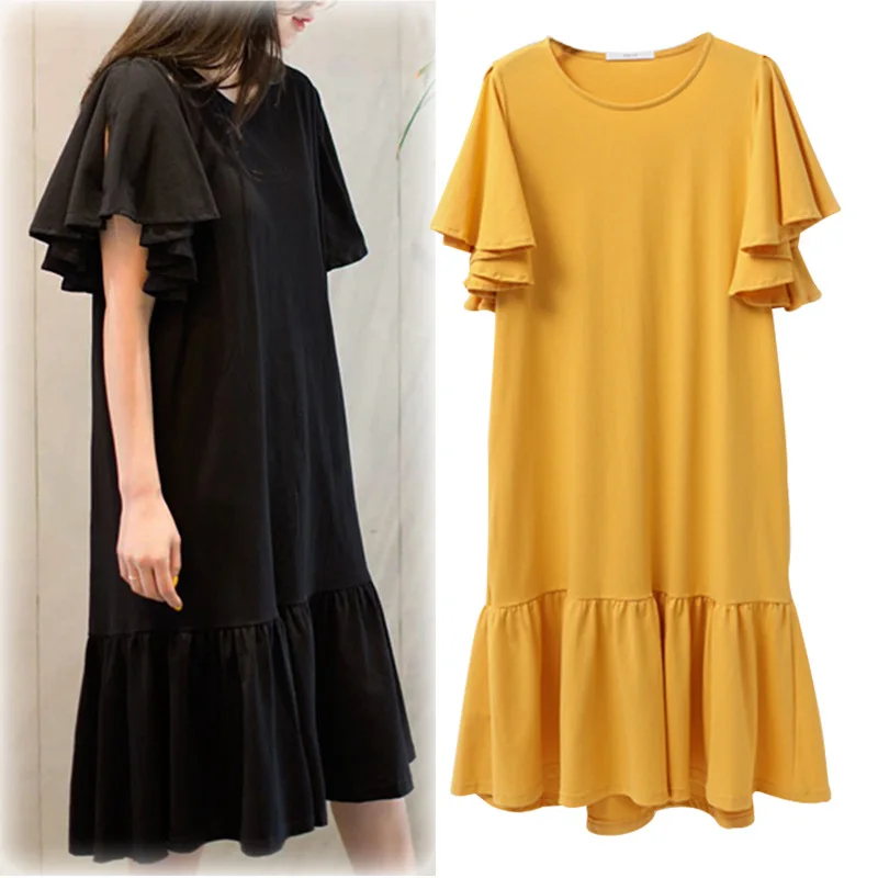 XL 5XL плюс Размеры повседневные женские платья 2019 летняя модная обувь с бантиками