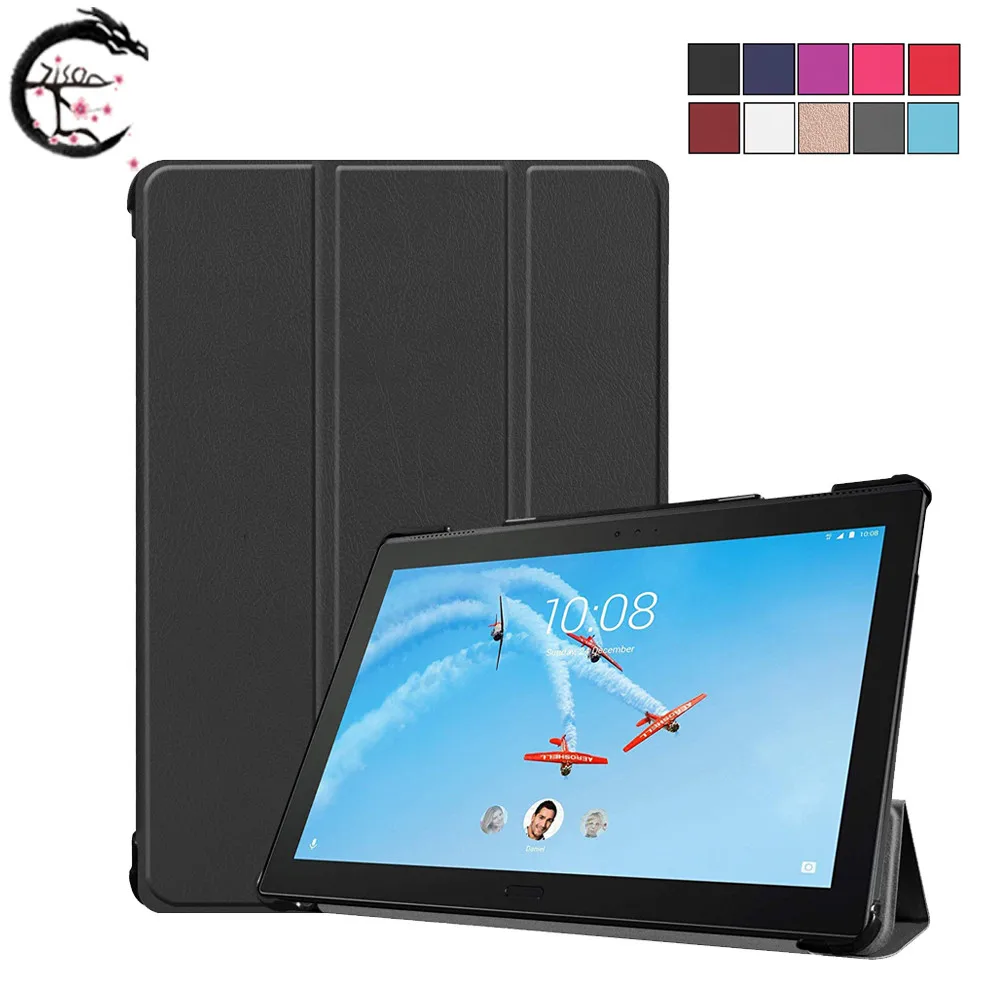 Чехол для lenovo Tab P10 TB-X705L TB-X705F 10," смарт-чехол для планшета тонкий магнитный складной Стенд Кожа планшет оболочка Tab P10