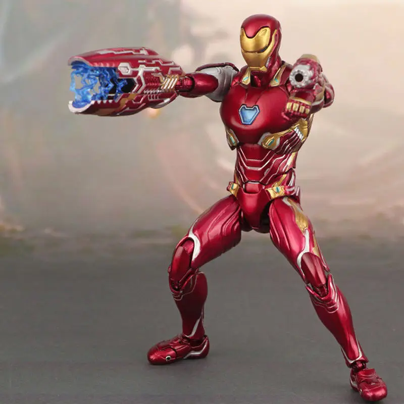 СВЧ SHFiguarts Marvel Мстители Бесконечность войны Фигурка Железный человек МК 50 Mark 50 ПВХ Коллекционная модель игрушки