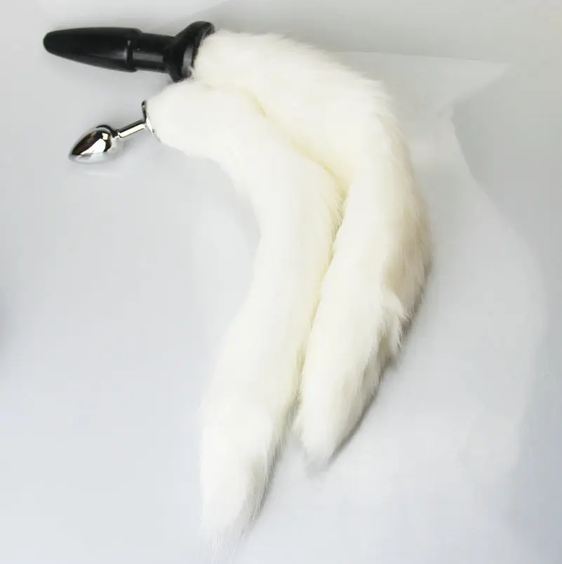 Анальная пробка с лисьим хвостом анальная из стали интимные игрушки для женщин и