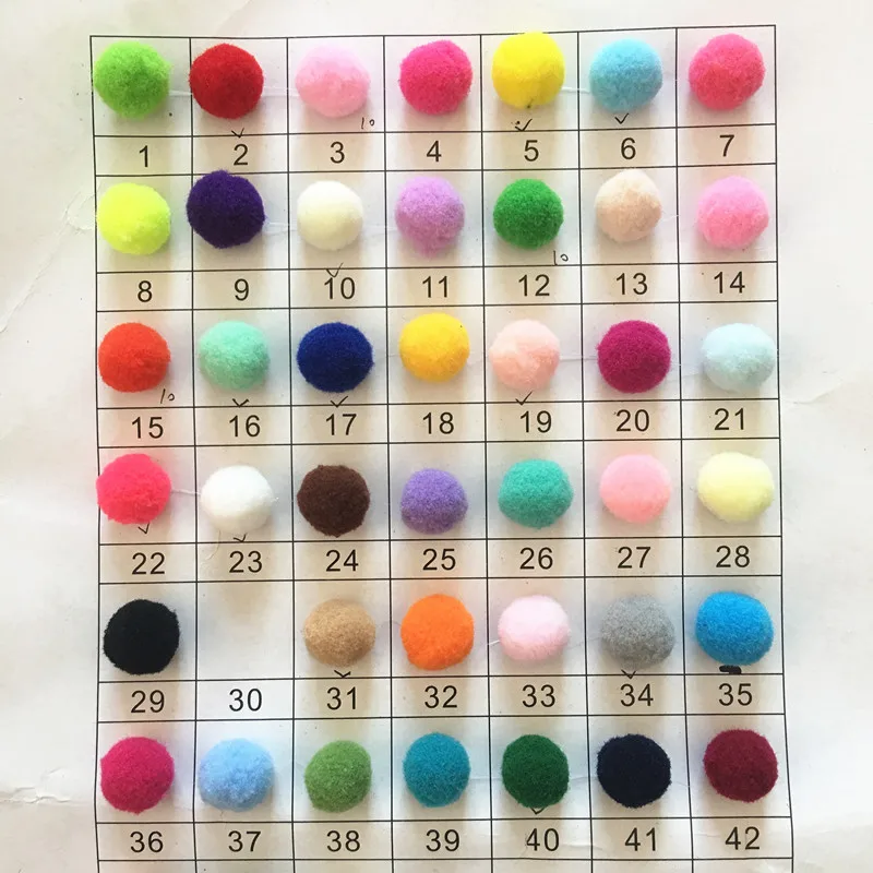 

XINYUE Pompom 10 15 20 25 30 Mm Soft Fur Plush Ball for Craft DIY Wedding Home Decoration Garment Sewing on Cloth Accessories