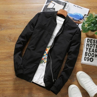 Новинка 2018 демисезонная повседневная мужская куртка модное приталенное мужское