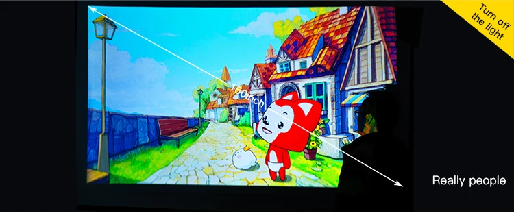 CRENOVA Newest Full HD 1080P Android Projector 6000 Lumens Android 7.1.2 OS Video Projector Support 4K Dolby 2G 16G Beamer