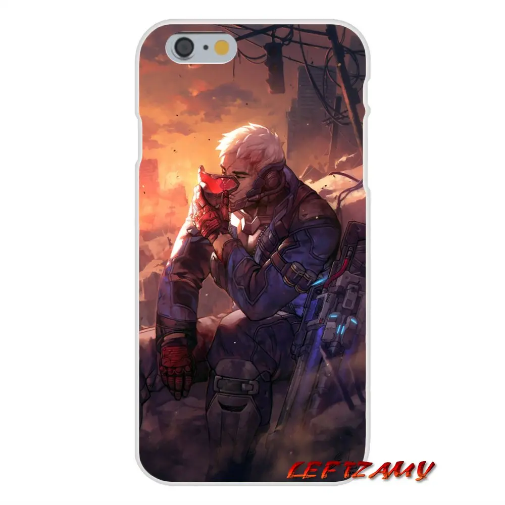 game Overwatch OW Soldier 76 For Samsung Galaxy S3 S4 S5 MINI S6 S7 edge S8 S9 Plus Note 2 3 4 5 8 Accessories Phone Case Covers | Мобильные