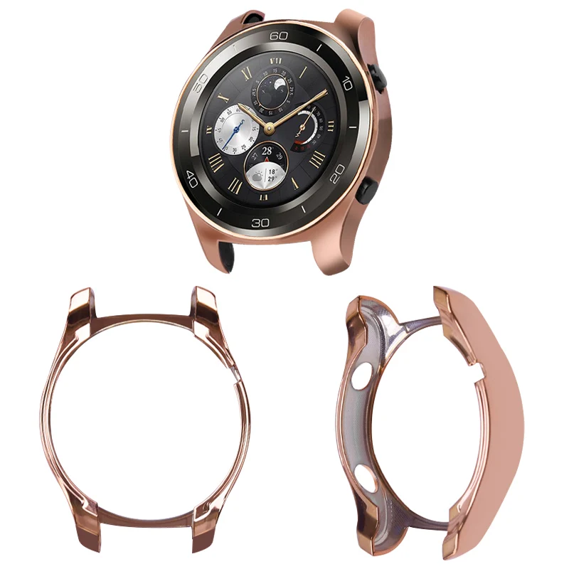 ТПУ корпус часов для Huawei Watch 2 Pro Защитное покрытие Бампер Броня Рамка с покрытием Доказательство удара Устойчив к царапинам Смотреть 2 Pro чехол