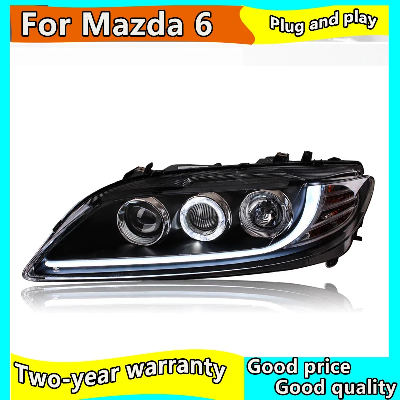 Стайлинга автомобилей головной светильник s для Mazda 6 2003 2015 светодиодный Mazda6