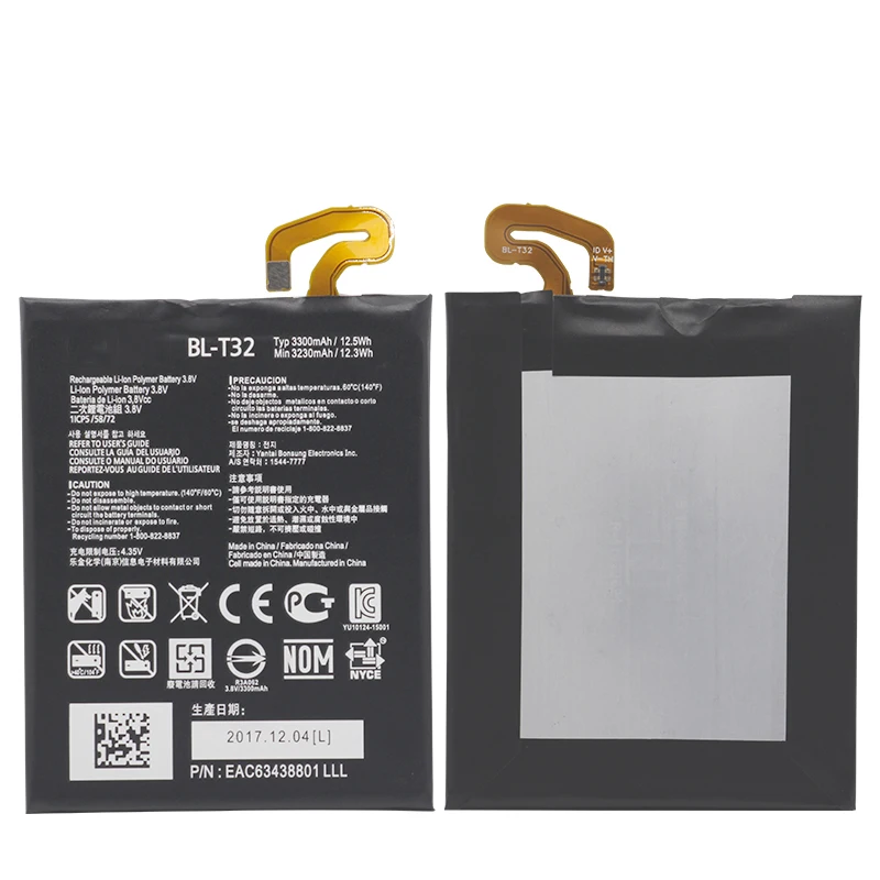 Оригинальная фотобатарея для LG G6 G600L G600S G600K G600V H870 H871 H872 H873 LS993 US997 VS988 3300 мАч