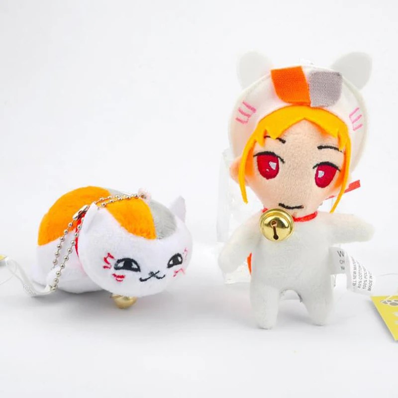 1 шт. симпатичная подвеска в виде кошки 9 см natove Yuujinchou Nyanko Sensei брелок плюшевая кула