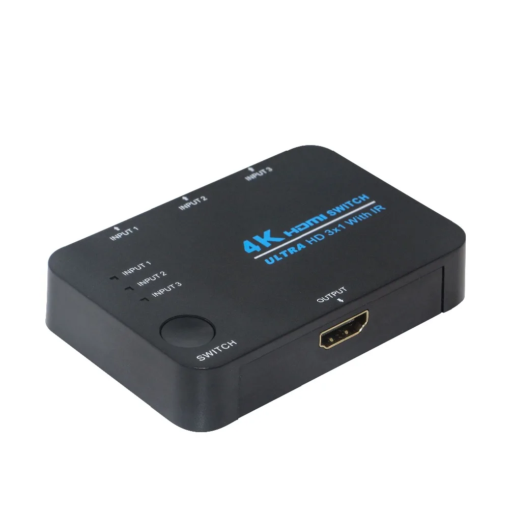 Kvm переключатель Hdmi 3 в 1 выход 4k HDMI HD видео сплиттер 3X1 порта