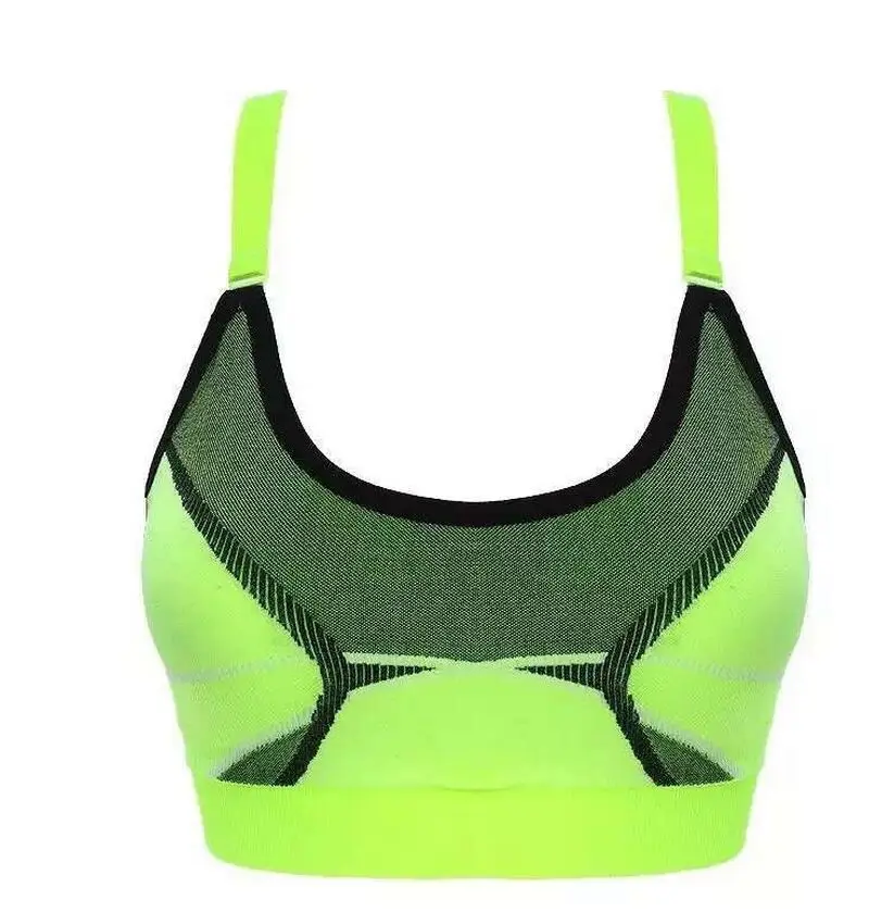 Women's Padded Bras Shock Absorption Seamless Vest Bralettes Movement Underwear Crop Tops Fitness Brassiere