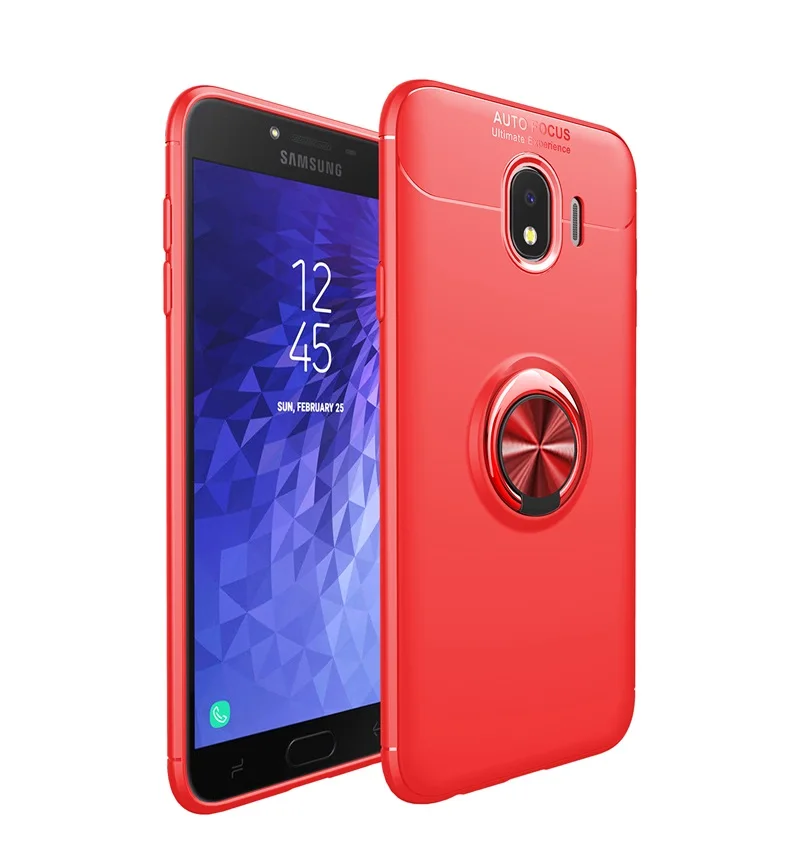 Для samsung Galaxy J4 Plus SM-J415F чехол Чехлы роскошный чехол с держателем-кольцом для пальца для Galaxy J4 Prime J4 SM-J400F корпус