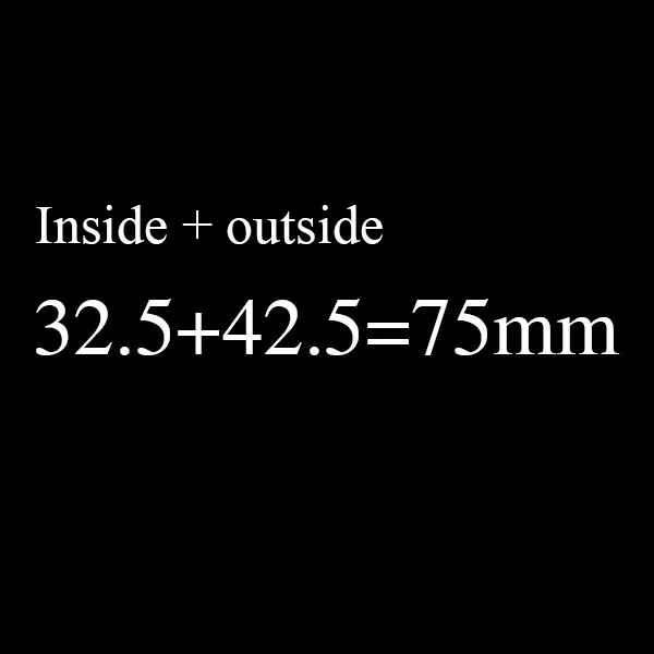 75(32.5knob-42.5) Дверной цилиндр 65 70 75 80 85 90 100 мм безопасности медный замок цилиндр безопасности дверная ручка латунный ключ анти-Прай нержавеющий цилиндр - Цвет: 75(32.5knob-42.5)