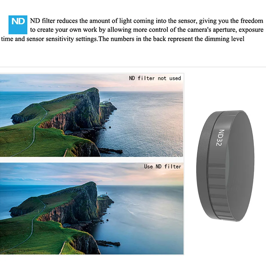Фильтр для спортивной камеры FOTOFLY поляризационный CPL/UV/STAR/ND 4 8 16 32 PL регулируемые