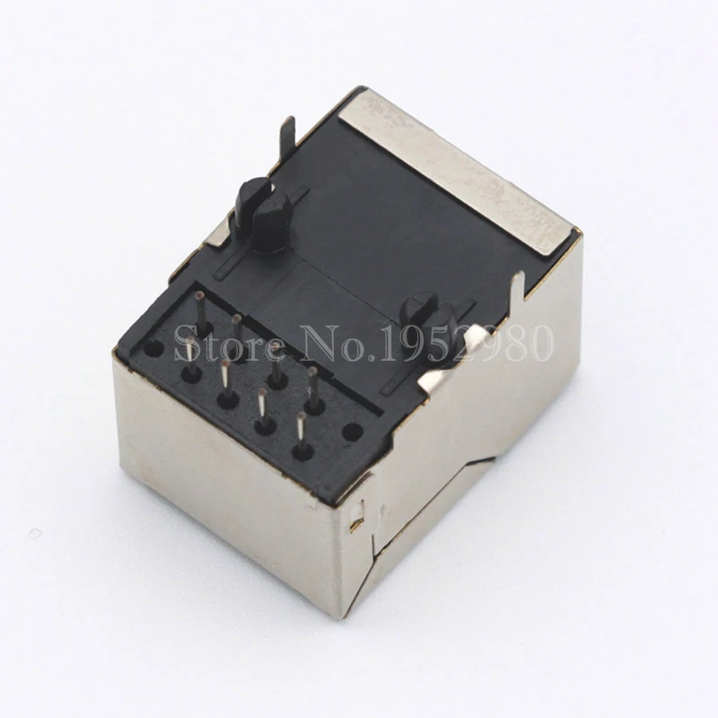 10 шт./лот Ethernet RJ45 разъем экранированный сетевой PCB монтажный 8P8C 21 мм|pcb connector|pcb mount
