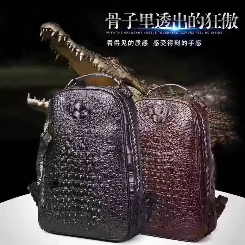 Мужская деловая сумка из крокодиловой кожи черный портфель для ноутбука со