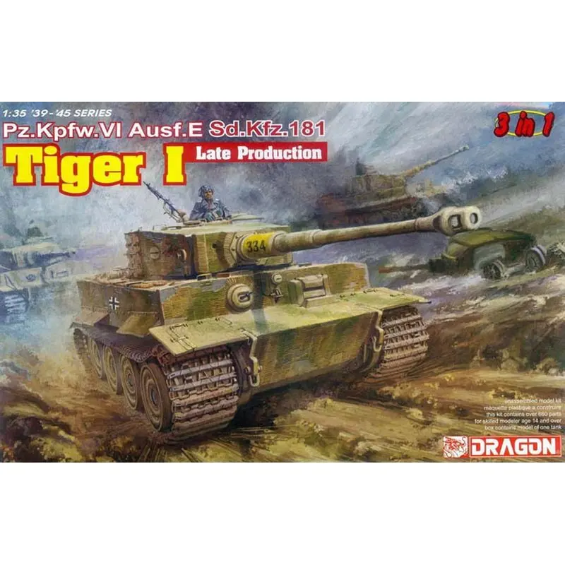 DRAGON 6406 1/35 немецкий Tiger I поздний выпуск [бонус: Волшебные треки] набор моделей в