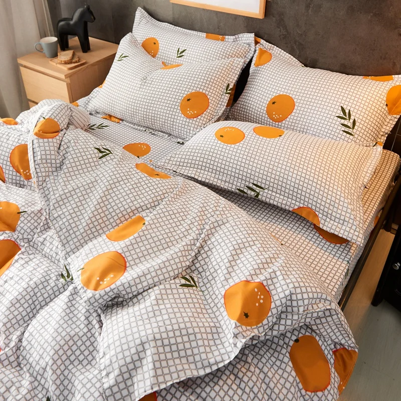 Комплект постельного белья из 4 предметов пододеяльник простыня наволочки