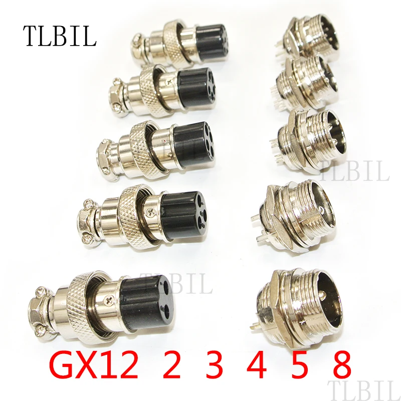 1 комплект GX12 2/3/4/5/6 Pin типа «папа»+ Женский 12 мм L88-93 круговой авиации разъем провода Панель разъем с Пластик Кепки крышкой