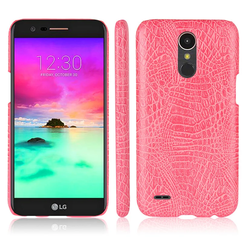 Чехол для LG K10 2017 X400 X 400 чехол из искусственной кожи под крокодила + задняя крышка