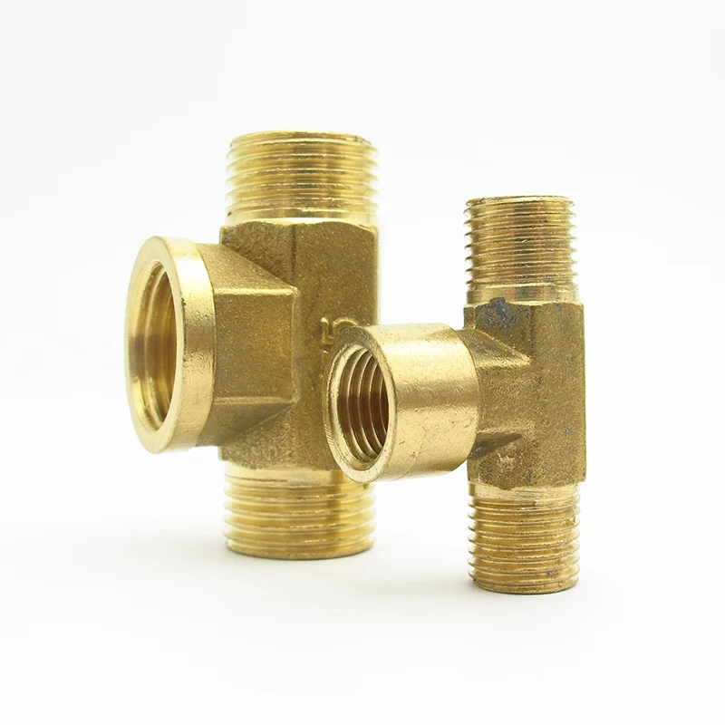 1/4 &quot3/8&quot 1/2 &quotBSP папа x мама тройник Тип 3 ходовой латунный фитинг для труб