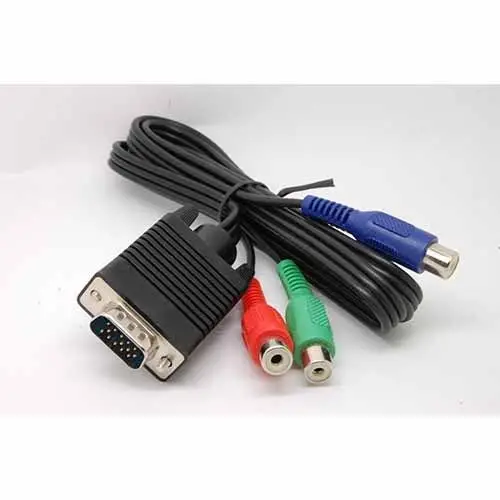 Новый VGA папа к женскому RGB Y Pr Pb компонентный кабель PC TV HD ТВ адаптер. Кабель