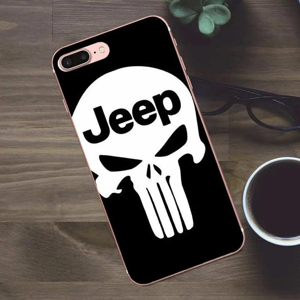 Автомобильный логотип Jeep мягкий персонализированный узор из ТПУ для Apple iPhone 4 5 5C SE