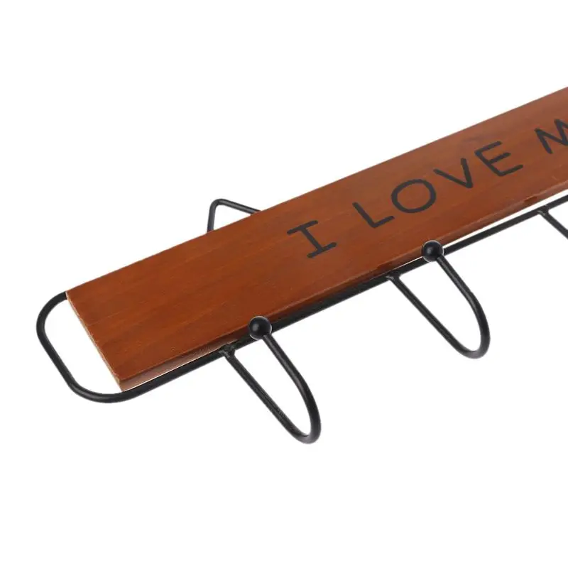 Новая креативная настенная вешалка для одежды 6 крючков держатель ключей белья