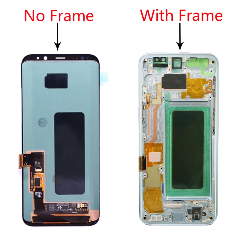 Super AMOLED экран для Samsung Galaxy S8 ЖК дисплей G950 G950F G955fd G955F защита от затемнения с
