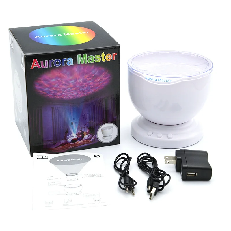 Красочные море с океаническими волнами из проектор светодиодный ночной