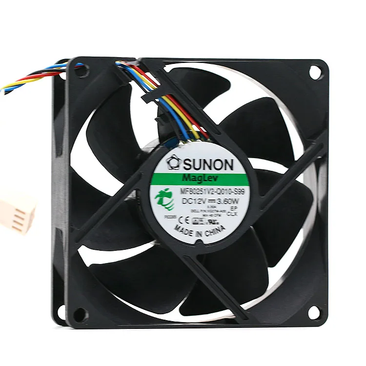 SUNON MF80251V2 Q010 S99 DC 12V 3 60 W 4 проводной 80x80x25 мм квадратный Вентилятор охлаждения