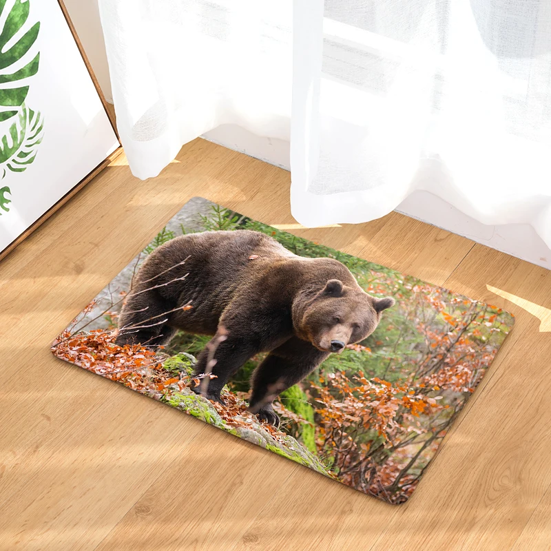 New Arrival Animal Print Dust-Proof Carpets Bathroon Mats Anti-Slip Rugs 40X60or50x80cm | Дом и сад