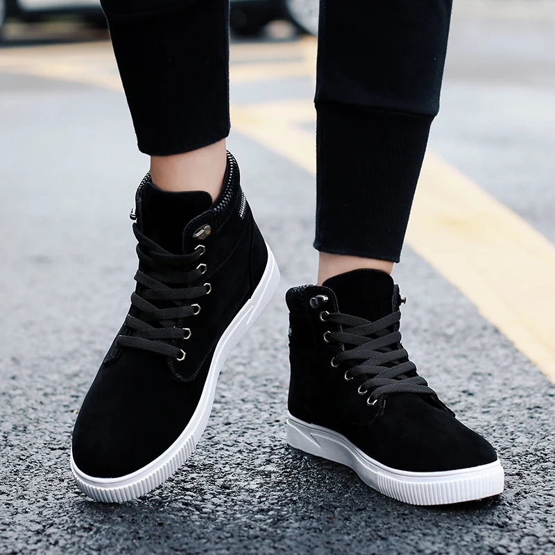 Мужская обувь ботинки из искусственной замши модель 2018 года осенние кроссовки на