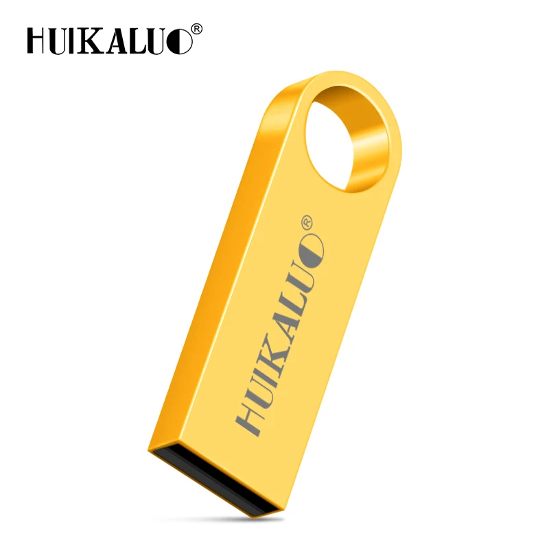 Gold Модный USB флеш-накопитель 4 ГБ 8 ГБ 16 ГБ портативный металлический USB флэш-диск 32 Гб карта памяти, Флеш накопитель 64 Гб - Цвет: Gold
