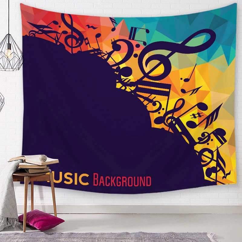 Note Key настенный гобелен индийская МАНДАЛА ГОБЕЛЕН Тай Чи хиппи в стиле бохо