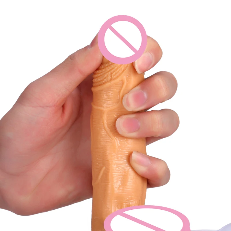 Супер мягкий силиконовый реалистичный фаллоимитатор на присоске Мужской