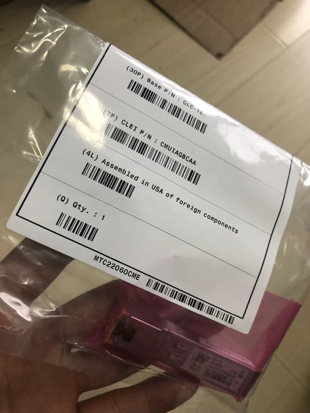 GLC TE 1000BASE T SFP модуль приемопередатчика Новый (запечатанный) оптовая