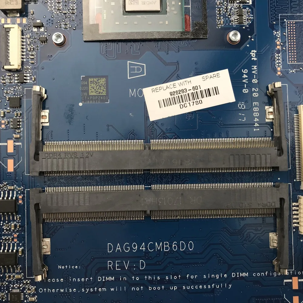 For HP PAVILION 15-CD 15Z-CD Laptop Motherboard A9-9420 926283-601 926283-001 DAG94CMB6D0 mainboard motherboard tested 100% | Компьютеры и