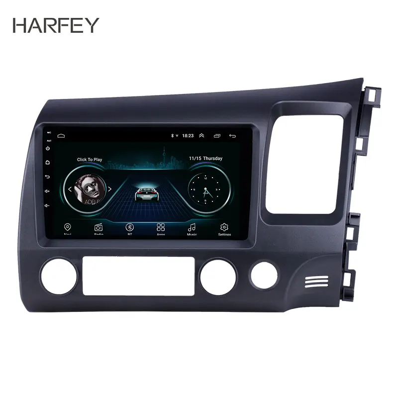 Harfey для Honda Civic RHD 2006 2011 9 дюймов Android 8 1 HD сенсорный радио с Bluetooth и GPS USB AUX поддержка