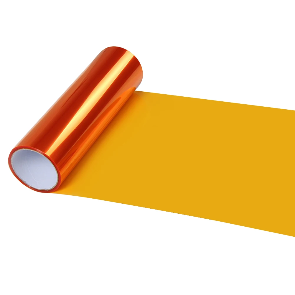 Orange 30 см x 100 см наклейка на автомобиль оттенок головной светильник задняя фара туман светильник виниловая дымовая пленка лист наклейка s наклейки покрытие автомобиля автомобили - Название цвета: Orange