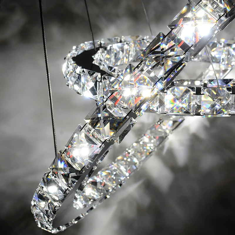 Современный светодиодный хрустальная люстра свет лампы avize для жизни Обеденная