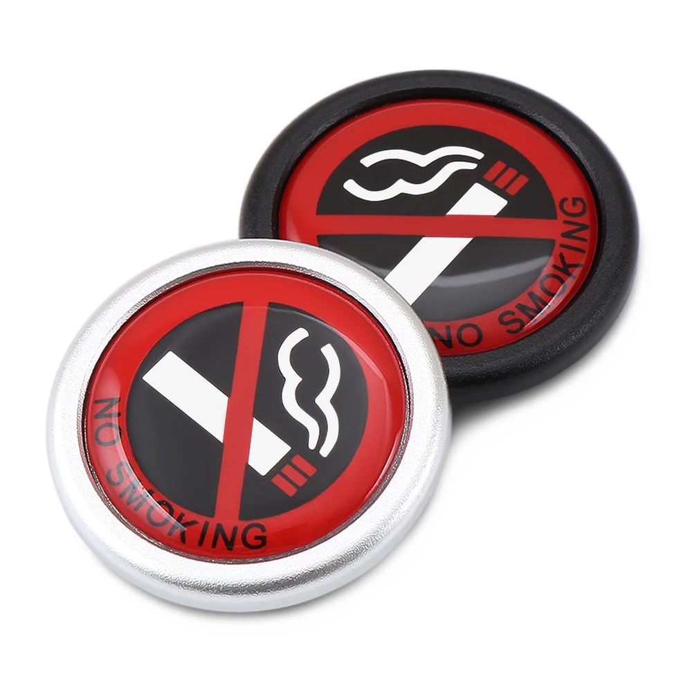 Не курить наклейки для автомобиля Стайлинг допускается круглый красный логотип