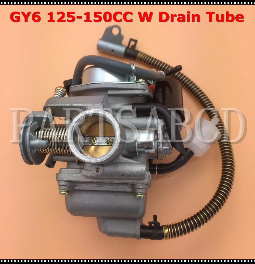 GY6 125CC 150CC PD24J карбюратор Карбюратор с трубкой Drian Hammerhead Sunl Roketa Kazuma Taotao ATV Go Kart