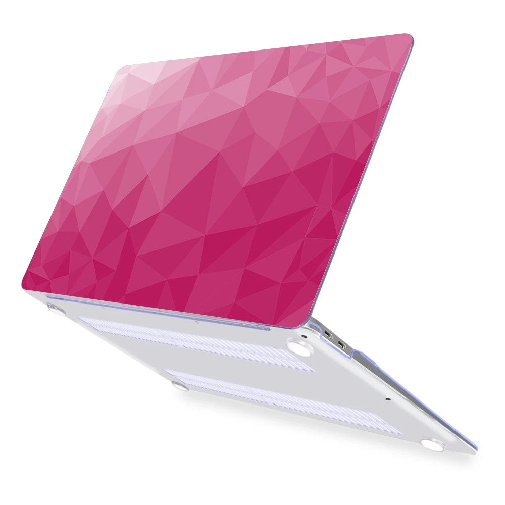 Redlai геометрический кристально чистый жесткий чехол для Macbook retina Pro 13,3 15,4 1" Air 13 Touch bar A2141 чехол для клавиатуры