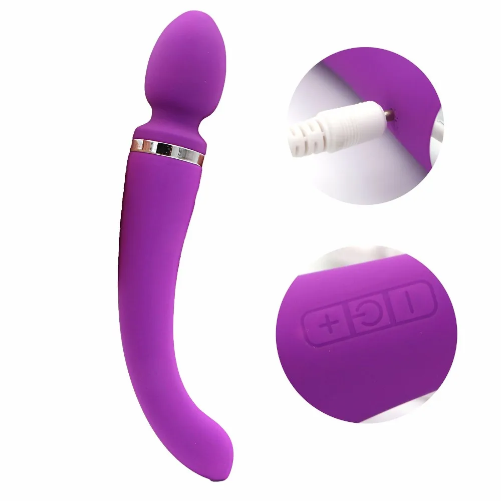Двухсторонняя Волшебная палочка G Spot массажный фаллоимитатор вибратор для Для