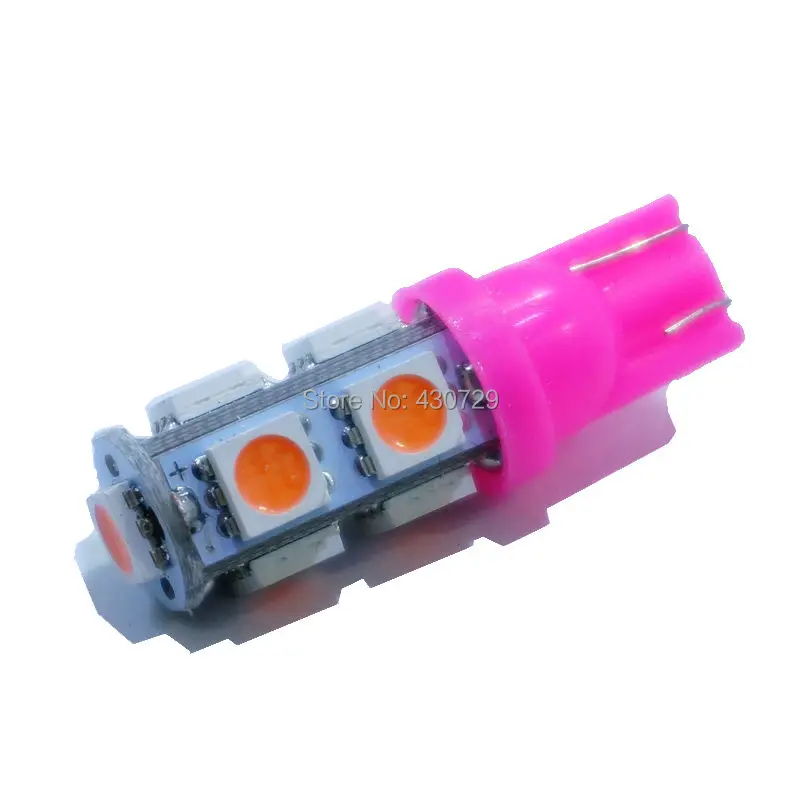 10pcs T10 194 W5W 147 5050 SMD 9 LED White ice blue red pink Car Light Bulbs Interior Wedge Lamp External Clearance Lights | Автомобили и