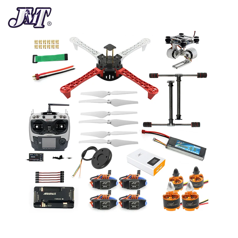 JMT 450mm DIY Quadcopter Frame kit 920KV CW CCW Motors + 9433 Propellers 30A ESC APM 2.8 Flight Controller GPS Compass | Игрушки и хобби